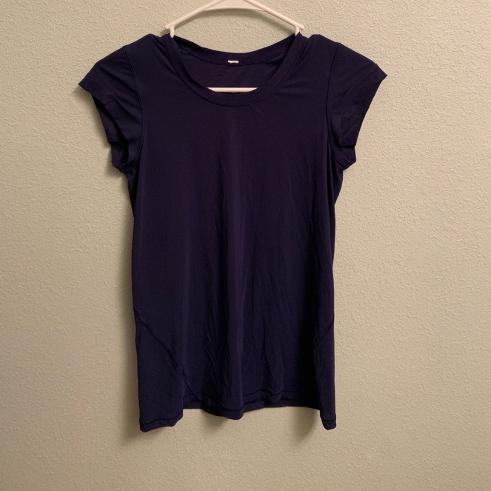 Short Sleeve Navy Lululemon Tank